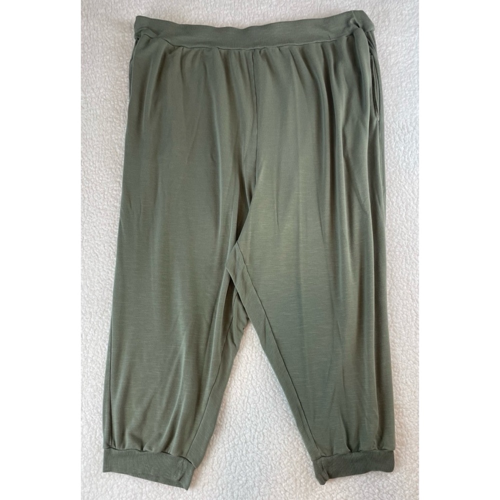 ANTHROPOLOGIE • Daily Practice Olive Green Relaxed Fit Joggers, 3X - Picture 5 of 16